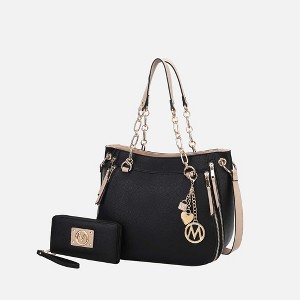 MKF Collection Lina Vegan Leather Shoulder Bag and Wallet by Mia K - 1 of 4