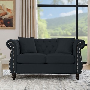 CAVINAS Sectional Sofa, Modern Memory Foam Couch, Chair Bed Sleeper with Roll-up Armrests for Adults for Living Room, Bedroom - 1 of 4