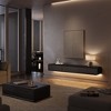 POVISON 79" Black Floating TV Console with LED Lights, Modern Wall-Mounted Media Console with Storage, LED TV Stand, Perfect for 75-inch TVs - 3 of 4