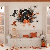 GAOMON Halloween Cat Wreaths - 22 Inch Natural Vines(Black & Orange) - 2 of 4