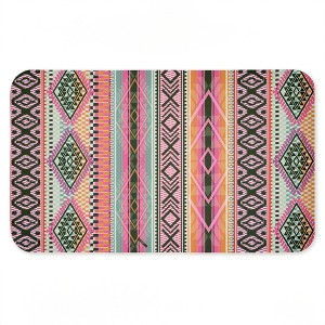Stupell Industries Boho Geometric Stripes Printed Anti-Fatigue Floor Mat, design by Jennifer Ellory, 30"x18" - 1 of 4