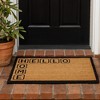 Evideco French Home Goods Sheltered Coir Doormat 30x18 Inch - 4 of 4