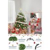 Prelit Artificial Christmas Tree with 200 Lights, Foldable Stand, On/Off Foot Pedal, Easy Assembly, Holiday Decor for Home, Party, Office, Green - 2 of 4