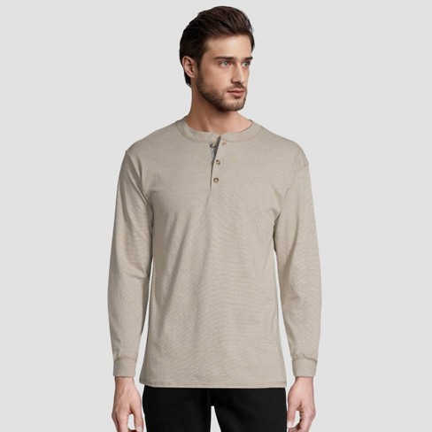 Hanes hotsell henley shirt