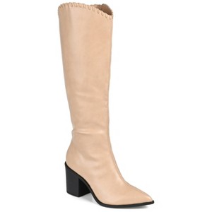 Journee Collection Women's Daria Stacked Heel Knee High Boots - 1 of 4