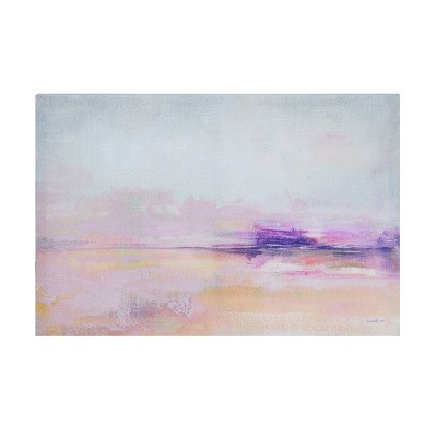 VIP Polyester 23.62 in. Purple Light On The Water Wall Art