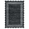Area Rug Scalloped Rug Modern Bordered Rug Geometric Non Slip Low Pile Soft Accent Rugs for Living Room Bedroom - 3 of 4