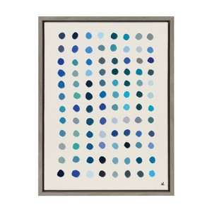Kate and Laurel Sylvie Meditation 5 Framed Canvas by Kelly Knaga, 18x24, Gray - 1 of 4