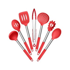 Hush Sun 7-Pc Nonstick Slotted Kitchen Utensils - 1 of 4