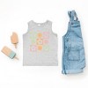 The Juniper Shop SmileyWorld Checkered Floral Smile Toddler Tank - 2 of 4