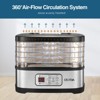 OSTBA Food Dehydrator, 5 Trays, Adjustable Temp & 72H Timer, LED Display, 240W, for Jerky, Fruits, Herbs, Snacks, Includes Recipe Book - 3 of 4