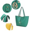 MKF Collection Amahia Women’s Reversible Shopper Tote Bag with Crossbody Pouch by Mia K - 3 of 4