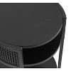 Kate and Laurel Urso Round Side Table Wood and Metal, 16x15x25, Black - 3 of 4