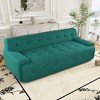 86.2" Mesh Fabric Tufted 3-Seater Sofa with Deep Seating, Pocket Springs - 2 of 4