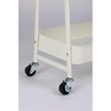 DOMETOUR 3 Tier Small Rolling Cart Metal Utility Storage Organizer Kitchen Trolley Bathroom Laundry Room Bar Office Shelves - 4 of 4