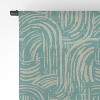 Holli Zollinger Kikka Teal 50" x 64" Single Panel Sheer Window Curtain - Deny Designs - 4 of 4