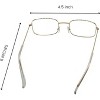 4E's Novelty Old Person Costume Glasses for Kids Adults Gold Rectangular Fake Eyeglasses Old Lady Glasses for 100th Day of School Costume Dress Up - 3 of 4