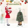 TackView 3ft Small Christmas Tree, Tabletop Artificial Christmas Tree with Retro Pot for Home Office Entrance Holiday Decorations - 3 of 4