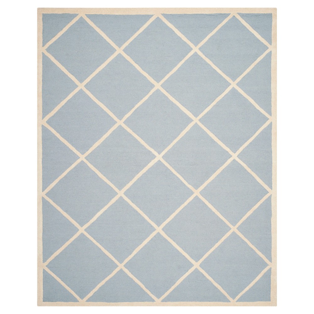 8'x10' Reave Geometric Area Rug Light Blue/Ivory - Safavieh