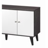 Syemin TV Stands and Consoles Fashion TV Stand for TVs up to 47.3" with 2 Storage Shelves 1 Cabinet for TV in Living Room, Gray, 47.3"*15.2"*25.6" - 3 of 4