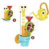 Garden Adventure Bath Toy Set with Snail and Flower, Mold-Free Watering Can for Toddlers - 3 of 4
