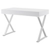 Wood Writing Desk with Drawers White - Modway Furniture - image 3 of 4