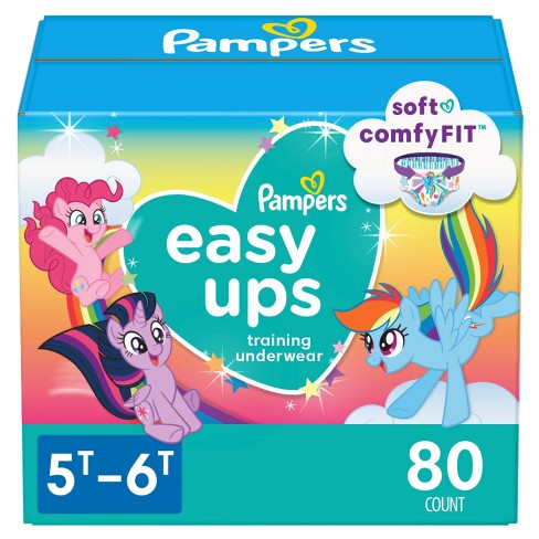 Pampers Easy Ups Girls' My Little Pony Disposable Training Underwear -  5T-6T - 80ct