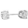 Pompeii3 1 Ct TDW Round Cut 14K White or Yellow Gold Diamond Studs Earrings IGI Certified - 3 of 4