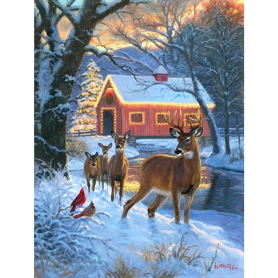 SUNSOUT INC - Sweet Holiday - 500 Pc Round Jigsaw Puzzle By Artist: Art And A Little Magic - MPN# 71906