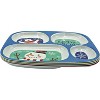 4E's Novelty Christmas Dinnerware Set: 4 BPA-free melamine plates for kids, festive and sectional, dishwasher safe. Perfect for holiday meals! - 4 of 4