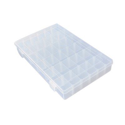 28/56 Slots Plastic Storage Box Clear Jewelry - Temu