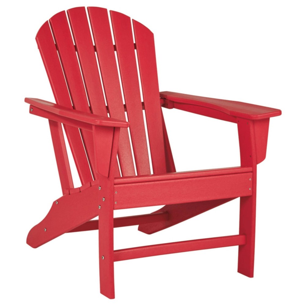 Sundown Treasure Adirondack Chair Red Signature Design By Ashley