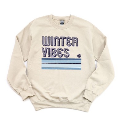 Simply Sage Market Women's Graphic Sweatshirt Winter Vibes Stripes