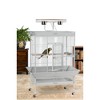 Prevue Pet Products 36" x 24" x 66" Select Wrought Iron Parrot Bird Cage, Pewter - 4 of 4