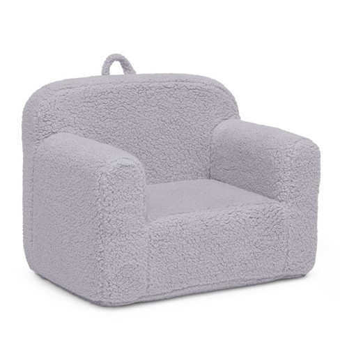 Delta Children Kids Cozee Sherpa Chair 18 Months And Up Gray