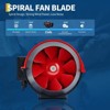 6" Inline Duct Fan 312 CFM Ventilation Exhaust Fan with Variable Speed Controller, Ventilation Exhaust Fan - 4 of 4