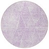 Purple And Ivory Geometric Washable Indoor Outdoor Area Rug - 4 of 4