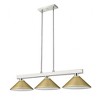 Z-Lite Cobalt 3 - Light Island Pendant Light in  Brushed Nickel - image 3 of 4