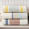 REGALWOVEN Bathroom Waffle Cotton Soft Absorbent Striped Hand Towel 13 x 29 Inch - 4 of 4