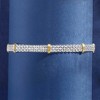 Ross-Simons Sterling Silver and 14kt Yellow Gold Bismark-Link Bracelet - 3 of 4