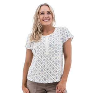 Aventura Clothing Women's Kristy Cap Sleeve Scoop Neck T-Shirt - 1 of 4