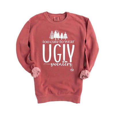 Simply Sage Market Women's Garment Dyed Graphic Sweatshir Too Cute For ...