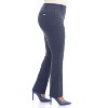 Rekucci Curvy Woman Ease into Comfort Plus Size Straight Pant with Tummy Control - 2 of 4