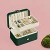 Travel Jewelry Case, Portable 2-Layer Jewelry Box Versatile Earring Storage - 4 of 4