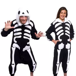 FUNZIEZ! - Halloween Skeleton Adult Unisex Novelty Union Suit
