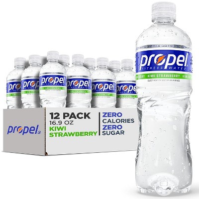 Propel, Kiwi Strawberry, Zero Calorie Sports Drinking Water, 16.9 Fl Oz (12 Count)