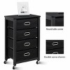 Costway Rolling File Cabinet Mobile Storage Filing Cabinet - 4 of 4