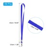 Unique Bargains Width Flat Neck Lanyards with Swivel Hook Clip for Name Tag Badges 50 Pcs - 2 of 4