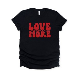 Simply Sage Market Women's Love You More Cursive Short Sleeve Graphic Tee - 1 of 4