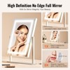 VEVOR Vanity Mirror with Lights, Three Color Lighting Modes, Lighted Makeup LED Mirror, and 5X Magnification Mirror,360°Rotation 16.1x11.8 in,White - 4 of 4